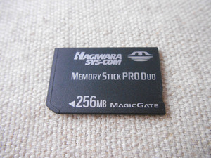 中古 256MB ハギワラシスコム メモリースティック PRO Duo MEMORY STICK HAGIWARA SYS-COM MAGIC GATE⑧