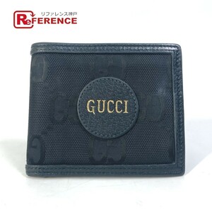 GUCCI グッチ 625574 Gucci Off The Grid グッチ オフ・ザ・グリッド GG ロゴ 2つ折り財布 ブラック メンズ【中古】