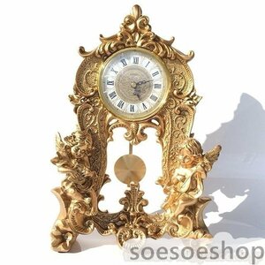 置時計 天使 エンジェル フレア フルールデリス バロック調 装飾 ロココ調 ゴールド アンティーク インテリア
