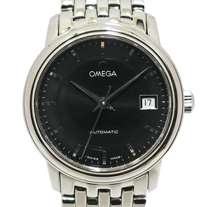 【栄】OMEGA オメガ デビル プレステージ SS ブラック 黒 自動巻き レディース 腕時計 女