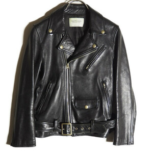 C0407H3　▼beautiful people ビューティフルピープル▼　vintage leather riders jacket ライダースジャケット 黒 140/ 1000402411 秋～春