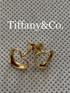 Tiffany ピアス 18K AU750 オープンハートティファニー　アクセサリー