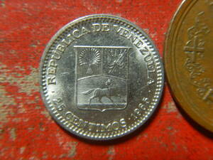 外国・ベネズエラ／２５センチモ・ニッケル貨（1965年）　240419