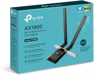 TP-Link WiFi 無線LAN PCIe AX1800 WiFi 6 対応 Bluetooth 5.2 802.11 ax/ac/a/b/g/n規格にも対応 Windows 10/11(64ビット)