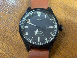 TIMEX Waterbury TW2P64700 タイメックス ウォーターベリー 腕時計 レザーベルト 中古美品