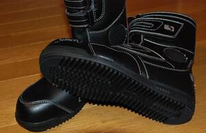 靴幅3E-25cm/高所用作業靴ハイカットセーフティブーツ/安全靴/屈曲性抜群半長靴/新品未使用品