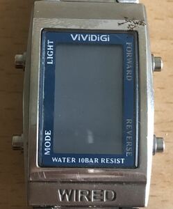 279-0387 SEIKO セイコー　WIRED ViViDiGi メンズ レディース 腕時計 金属ベルト クオーツ　デジタル　W510-4A00 電池切れ　動作未確認