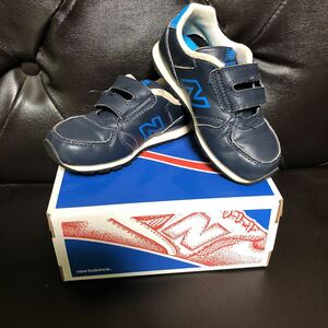 ★NEW BALANCE ニューバランスKV377YBI★GLAY/BLUE キッズ　シューズ　スニーカー　男女兼用　★15cm