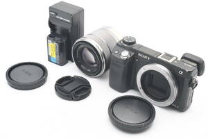 ★シャッター数 ４２３２回★ SONY ソニー NEX-6 / E 18-55mm F3.5-5.6 OSS カメラ レンズ (t8078)