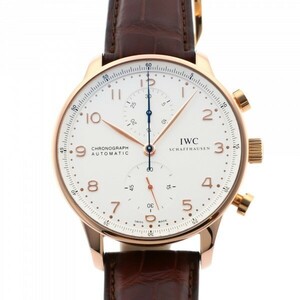 IWC ポルトギーゼ クロノグラフ IW371480 シルバー文字盤 中古 腕時計 メンズ