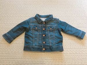 80 baby GAP ベビー ギャップ デニムジャケット Gジャン ネイビー ブルー 保育園 yshop子供服80