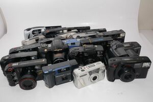 【訳あり】ジャンク コンパクトフィルムカメラ 21個まとめて Canon OLYMPUS など色々 #s7337