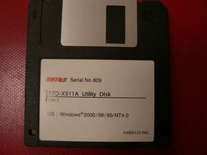 送料最安 94円 FDB15：BUFFALO　FTD-X511A Utility Disk Ver.1.00　by MELCO