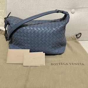 BOTTEGA ボッテガヴェネタ ワンショルダーバッグ ハンドバッグ スモークブルー　