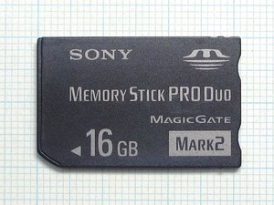 ★SONY メモリースティック PRO Duo １６ＧＢ 中古 ★送料６３円～