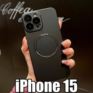 iPhone 14 15 マグネット ケース MagSafe ワイヤレス充電対応 衝撃吸収 耐衝撃性 バンパー カバー 薄型 軽い 豪華 防指紋 アイフォン ②