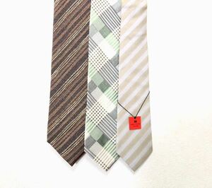 issey miyake necktie ブランド ネクタイ 3本セット 日本製 ストライプ チェック柄 イッセイミヤケ