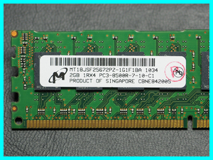 Micron MT18JSF25672PZ-1G1F1BA PC3-8500R DDR3-1066 ECC REG 2GB ※対応マザーボードにご注意ください