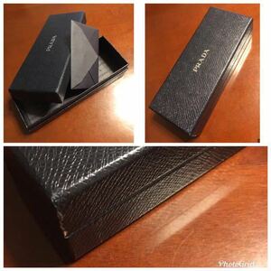 ■■■プラダ 箱 ボックスのみ PRADA ブランド　大きさ約16.5×6.5×4cm　蓋の角が切れています。