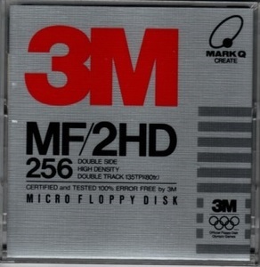 住友スリーエム(株)製フロッピーディスク MF/2HD 256 3M 透明プラスチックケース入り 1枚 未開封新品