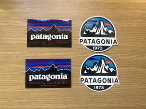patagonia パタゴニア ステッカー 新品 4枚セット アウトドア ハイキング 正規品 キャンプ