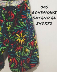 Bohemians botanical shorts 00s ボヘミアンズ ボタニカル柄 ハワイアン ショーツ ショートパンツ 日本製 花柄 ハリウッドランチマーケット