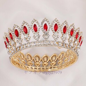 A845I☆新品人気王冠 バロック調 ウエディング ヘッドジュエリー アクセサリー 姫様 誕生日 ヘッドドレス ブライダルA
