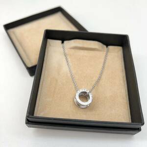 【新品未使用】BVLGARI ブルガリ ビーゼロワン ネックレス 40cm K18 WG ホワイトゴールド 12.51g 750 B-ZERO1 Necklace a209