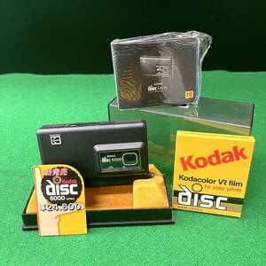 J-1★☆未使用保管品/デッドストック KODAK/コダック アナログカメラ/ディスクカメラ disk 6000 取説/ディスク付