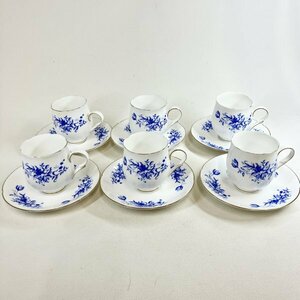 1円〜 昭和レトロ セーエー陶器 FINE SEYEI CHINA Snow born カップ＆ソーサー６客セット コーヒーカップ ティーカップ 中古 現状品