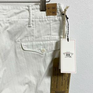 新品【RRL】オフィサー ヘリンボーン パンツ【ダブルアールエル】ラルフローレン ホワイト チノパンツ ストレートオフィサーズ トラウザー