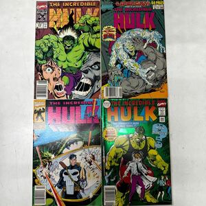 a0416-2.アメコミ THE INCREDIBLE HULK 4冊 ハルク MARVEL マーベル American COMICS 当時物 レア Collection