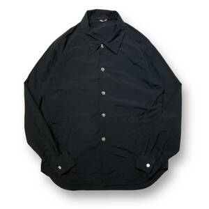 22SS COMME des GARCONS HOMME DEUX 製品染めスナップボタンシャツ 長袖シャツ Sサイズ ブラック コムデギャルソンオムドゥ 店舗受取可