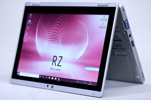 【1円～】Office2021搭載！超軽量745ｇ！10.1型WUXGA液晶コンパクト2-in-1タブレット！CF-RZ5 m5-6Y57 8Ｇ SSD256G Win10リカバリ