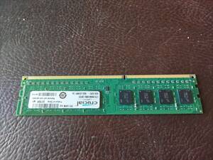PC3 本体用 DDR3 メモリ Crucial DDR3-1600 UDIMM 1.5v 4GBx1枚　計4GB （Crucial）