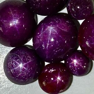 ●スタールビー8点おまとめ100ct●m ルース 裸石 宝石 star sapphire ruby jewelry ジュエリー スタールビー k