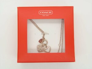 ○ COACH コーチ ネックレス オープンハート 中古品