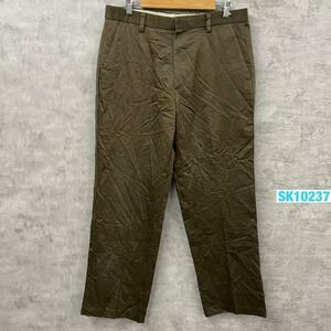 DOCKERS ドッカーズ チノパンツ ブラウン Classic ジップフライ W34L30 実寸W34in 406714128 USA 海外輸入 古着 SK10237