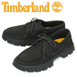 Timberland (ティンバーランド) A44TW ORIGINAL ULTRA EK+ 3EYE MOCTOE オリジナルウルトラ モックトゥシューズ Black TB334 US8-約26.0cm