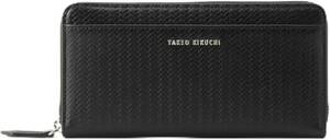 新品 TAKEO KIKUCHI(タケオキクチ) 財布 ヘリンボンレザー ラウンドファスナー長財布 07007400 メンズ ブラック