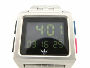 1円◆稼働◆ アディダス アーカイブM1 デジタル クオーツ メンズ 腕時計 L68204