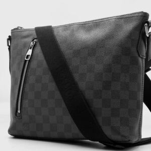 1円【極美品】LOUIS VUITTON ルイヴィトン ミックPM ダミエ グラフィット メンズ ショルダーバッグ サコッシュ 斜め掛け ブラック N41211