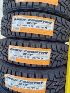 2023年製 TOYO OPEN COUNTRY R/T 145/80R12 80/78N 4本送料込23200円 トーヨー　オープンカントリー