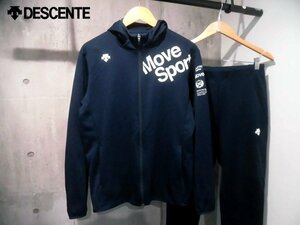 DESCENTE デサント Move Sport クアトロセンサースウェット ジップパーカー x パンツ セットアップO/ストレッチ ウォームアップ 上下セット