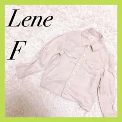 【Lene】デニムジャケット 薄ピンク 麻 F 極美品 大人可愛い