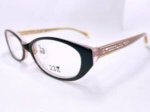 B263 新品 眼鏡 メガネフレーム ブランド セルフレーム 23区 50□16 135 18.1g フルリム シンプル 女性 レディース 