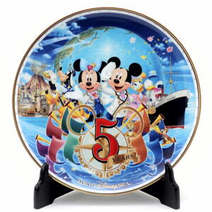 ディズニー　FAB6とチップ＆デール　東京ディズニーシー5周年記念プレート　2006年　新品　ミッキー　ミニー　ドナルド　グーフィー他