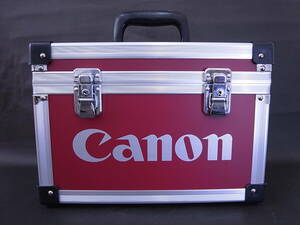 ★☆Canon キャノン ハードケース アルミトランク カメラケース レッド×シルバー 約18.5×34×24.5cm☆★