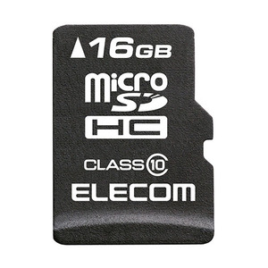 エレコム MicroSDHCカード/データ復旧サービス付/Class10/16GB MF-MSD016GC10R
