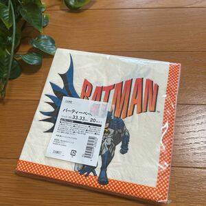 【新品即決】パーティーペーパー　バットマン　紙ナプキン　マーベル